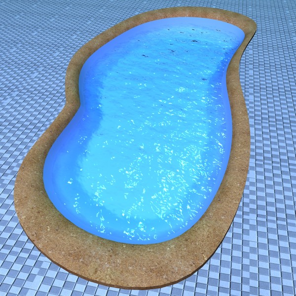 swimming pool 3d model - Swimming pool by tanase laurentiu